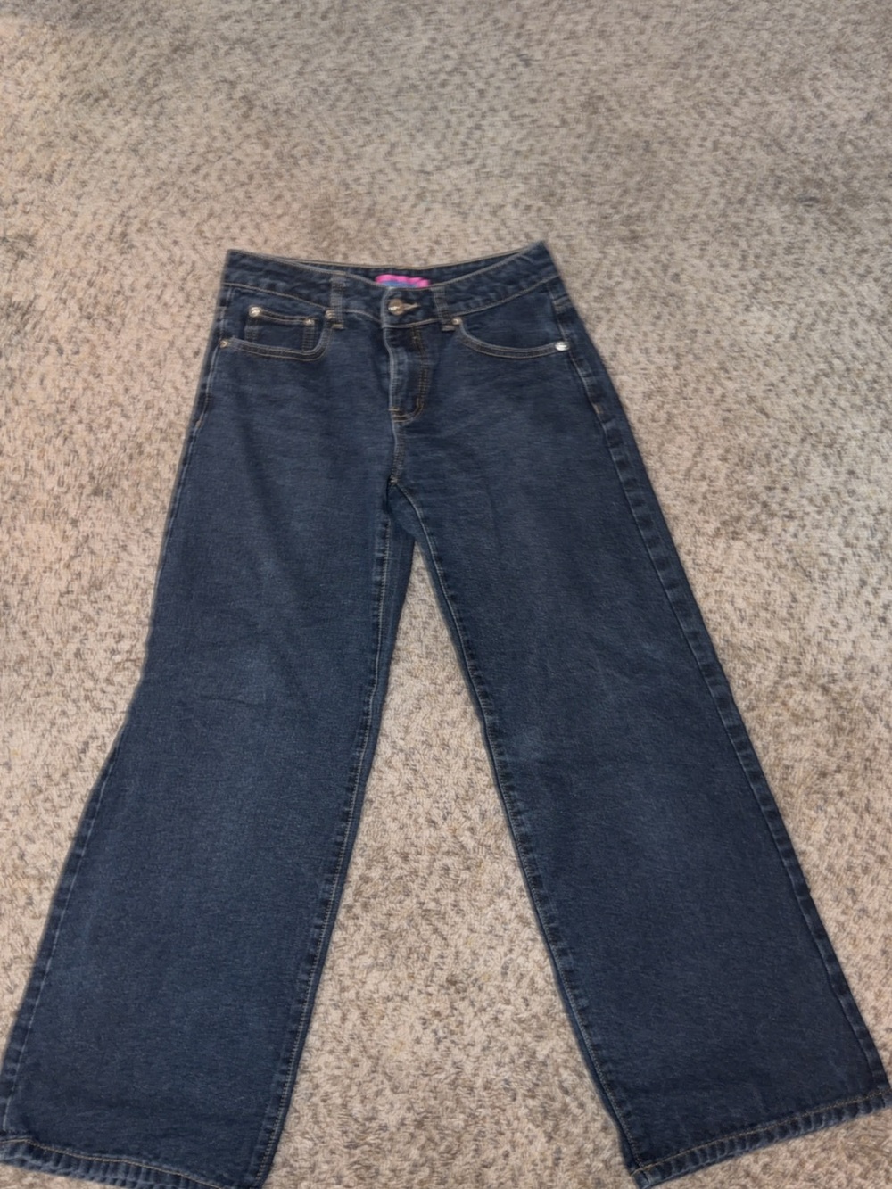 Edikted Dark Blue Wide-Leg Jeans